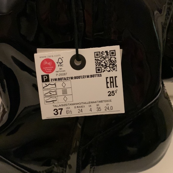 ZARA high heeled thigh high boots sz 6.5￼.  Black boots, heels, Desiger Boots. - Picture 4 of 9